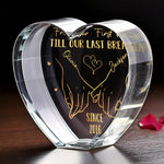 Custom Name Anniversary Gifts for Couples - Personalized 3D Crystal