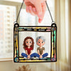 A Mother Is The Heart That Beats For The Whole Family - Family Personalized Window Hanging Suncatcher Ornament - Mother's Day, Gift For Mom, Grandma