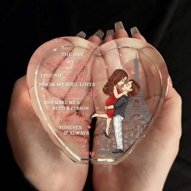 Custom Name Romantic Couple Gifts - Personalized 3D Crystal