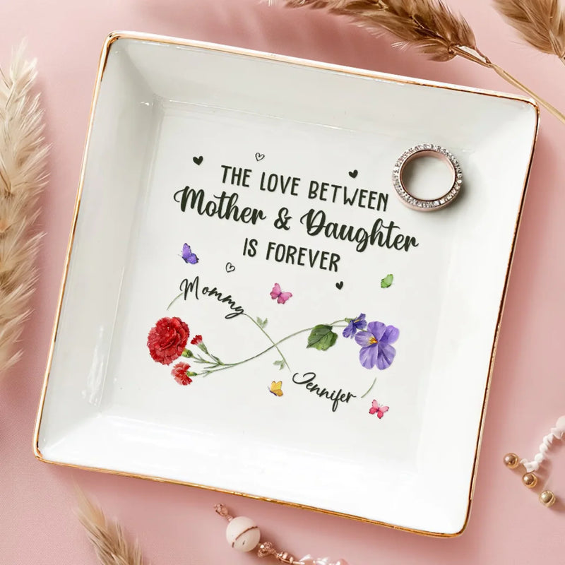 Endless Love, Timeless Bond - Family Personalized Custom Jewelry Dish - Mother's Day, Gift For Mom, Daughter