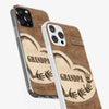 The Heart Of Our Home Is Family - Family Personalized Custom Clear Phone Case - Gift For Family Members