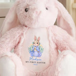 Custom Name First Easter Gifts for Baby - Personalized Bunny Plush