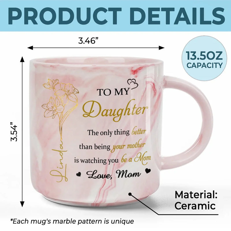 Mother Daughter Gifts - Marble Mug