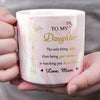 Mom Makes The World Brighter - Family Personalized Custom Marble Mug - Mother's Day, Gift For Mom, Daughter