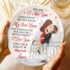 My Soulmate, My Forever - Couple Personalized Custom Ceramic Plate - Gift For Husband Wife, Anniversary, LGBTQ+