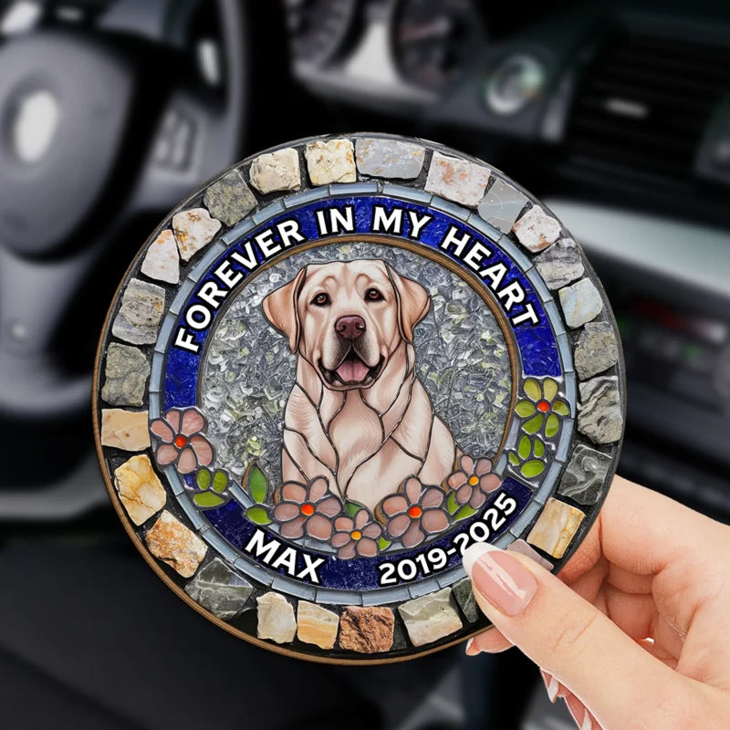 Custom Photo Some Angels Have Fur - Memorial Personalized Custom Car Visor Clip - Sympathy Gift For Pet Owners, Pet Lovers