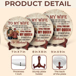 Custom Name Romantic Wife Gifts - Personalized Ceramic Plate