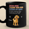 I Woof You, Now Gimme Treats - Dog Personalized Custom Black Mug - Gift For Pet Owners, Pet Lovers