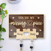Together, We Complete The Puzzle Of Love - Couple Personalized Custom Acrylic Puzzle Key Holder - House Warming Gift For For Husband Wife, Anniversary