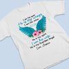 He Is My Angel, I Am His Wife - Memorial Personalized Custom Unisex T-shirt, Premium T-shirt, Hoodie - Sympathy Gift For Family Members