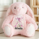 Custom Name Pink Bunny Gifts - Personalized Bunny Plush