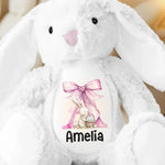 Custom Name Pink Bunny Gifts - Personalized Bunny Plush