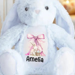Custom Name Pink Bunny Gifts - Personalized Bunny Plush