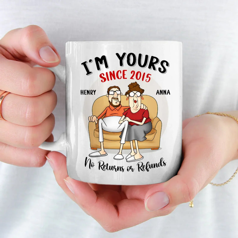 Custom Name Anniversary Couple Gifts - Personalized Mugs