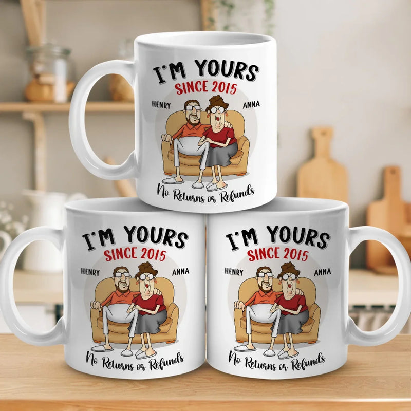 Custom Name Anniversary Couple Gifts - Personalized Mugs