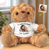 Custom Photo My Love For You Is Always Near - Memorial Personalized Custom Teddy Bear Plush - Sympathy Gift For Family Members