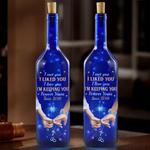 Custom Year Romantic Anniversary Gifts for Couples - Personalized Blue Bottle Lamp