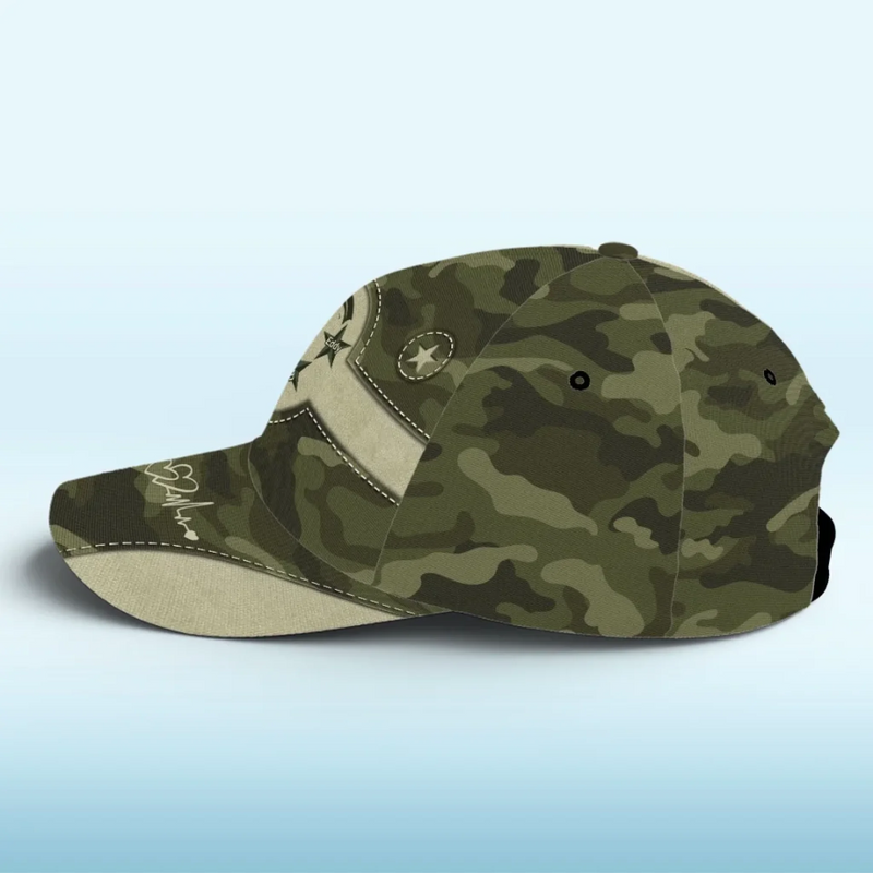 Our Grandpa, Our Star - Family Personalized Custom Hat, All Over Print Classic Cap - Gift For Family Members