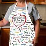 Custom Name Mother's Day Gifts for Mom - Personalized Apron