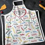 Custom Name Mother's Day Gifts for Mom - Personalized Apron