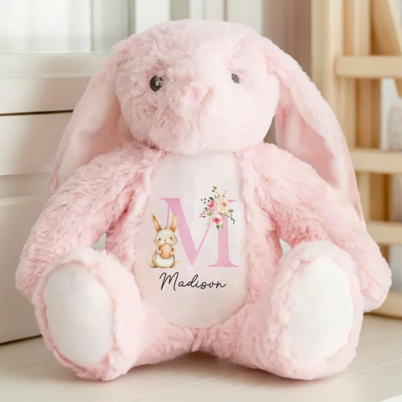 A Bunny Hug Is The Best Hug - Family Personalized Custom Easter Bunny Plush - Easter Gift For Family Members