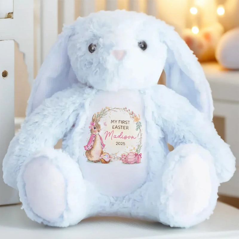 Sweet Bunny, Warm Hugs - Family Personalized Custom Easter Bunny Plush - Easter Gift For Baby Kids, Newborn Baby