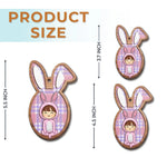 Pastel Easter Bunny Girl Decor - Hanging Ornament
