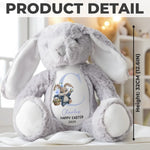 Custom Name Easter Bunny Gifts for Kids - Personalized Bunny Plush