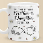 Custom Name Mother and Daughter Gifts - Personalized Mugs