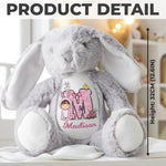 Custom Name Bunny Girl Gifts for Kids - Personalized Bunny Plush