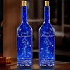 Watching You Grow, My Joy - Family Personalized Custom Blue Bottle Lamp - Mother's Day, Gift For Mom, Daughter