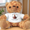 Custom Photo A Hug From Heaven - Memorial Personalized Custom Teddy Bear Plush - Sympathy Gift For Family Members