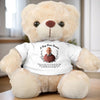 Custom Photo A Hug From Heaven - Memorial Personalized Custom Teddy Bear Plush - Sympathy Gift For Family Members