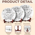 Custom Name Mother Daughter Gifts - Personalized Ceramic Plate