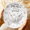 A Mother's Love Shines Bright - Family Personalized Custom 3D Inflated Effect Printed Ceramic Plate - Mother's Day, Gift For Mom, Daughter