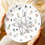 Custom Name Family Togetherness Gifts - Personalized Ceramic Plate
