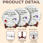 Custom Name Mother Daughter Gifts - Personalized Ceramic Plate