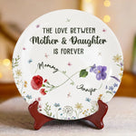 Custom Name Mother Daughter Gifts - Personalized Ceramic Plate