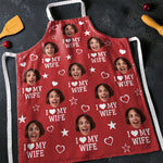 Custom Photo Wife Gifts for Husband - Personalized Apron