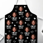 Custom Photo Wife Gifts for Husband - Personalized Apron