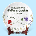 Custom Name Mother Daughter Gifts - Personalized Ceramic Plate