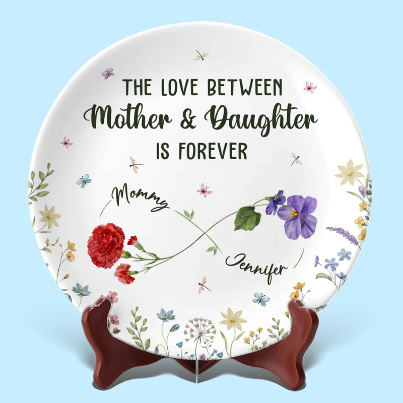 Custom Name Mother Daughter Gifts - Personalized Ceramic Plate