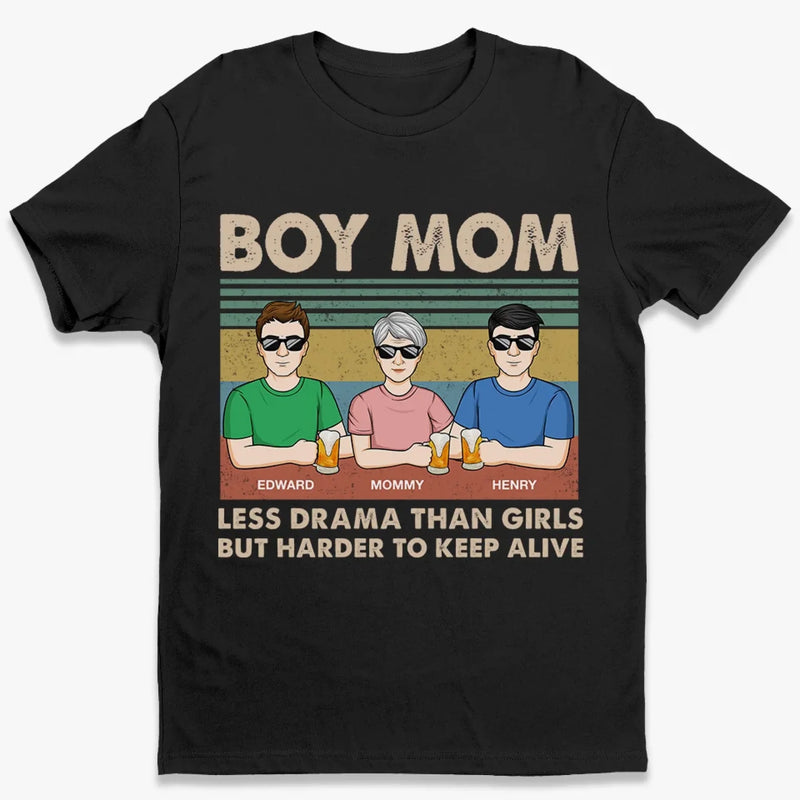 Funny Boy Mom Gifts for Mothers - Graphic Apparel