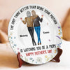 Mom Is My Forever Hero - Family Personalized Custom Ceramic Plate - Mother's Day, Gift For Mom, Daughter