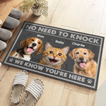 Custom Pet Photo Welcome Decor for Pet Lovers - Personalized Doormat
