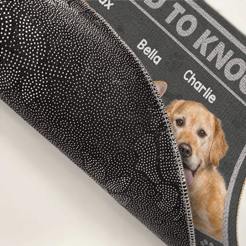 Custom Pet Photo Welcome Decor for Pet Lovers - Personalized Doormat