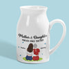 Mom Makes Everything Better - Family Personalized Custom Home Decor Flower Vase - Mother's Day, House Warming Gift For Mom, Daughter