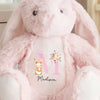 A Bunny Hug Is The Best Hug - Family Personalized Custom Easter Bunny Plush - Easter Gift For Family Members