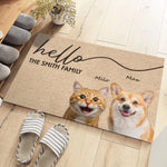 Custom Pet Photo Family Welcome Gifts - Personalized Doormat