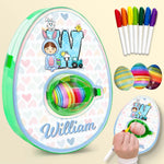 Custom Name Easter Egg Decorating Gifts for Kids - Personalized Egg Decorating Kit